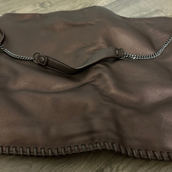 Allsaints metallic big clutch with shoulder strap - Picture 2 of 6